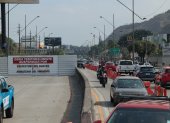 Durante algunas semanas se detuvo la construcción del paso a desnivel en la avenida del Bombero, en el sector de Los Ceibos.