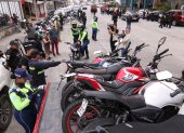 Foto referencial. Operativo de control de motos por parte de la ATM.