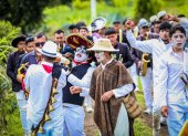 Salasaka honró a la Pachamama con el Pawkar Raymi de los caporales.