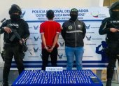 Policía aprehende a presunto miembro de Los Lobos con droga en el centro de Quito