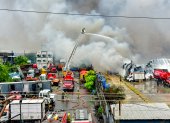 El incendio se combatió durante más de siete horas y fue controlado recién pasado el mediodía.