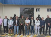 Aquiles Álvarez junto a los otros sospechosos por el caso "Goleada".