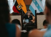 Aquiles Álvarez, alcalde de Guayaquil, en un acto público reciente de la ciudad.