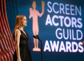 Jessica Chastain durante la trigésima edición de los SAG Awards.