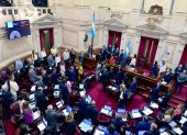 Fotografía durante una sesión en el Senado de Argentina en Buenos Aires (Argentina).