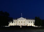Fotografía de archivo de la vista general de la Casa Blanca hoy.