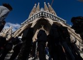 Iglesia. Una vista exterior de la Basílica de la Sagrada Familia, a inicios de este mes, n obra del arquitecto español Antoni Gaudí, en Barcelona.