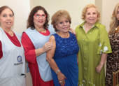 María Gracia Aguirre, María Delia García, Hilda Murillo, Dome de Sánchez y Rebeca de Malo.