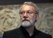 El secretario del Consejo Supremo de Seguridad Nacional de Irán, Ali Larijani, en Beirut, Líbano, el 13 de agosto de 2025.