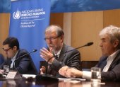 Jan Jarab (centro), representante regional de ONU Derechos Humanos, afirmó que el fallo del caso Malvinas es un “paso significativo” contra la impunidad.