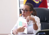 La prefecta del Guayas, Marcela Aguiñaga, defendió en una entrevista con EXPRESO la prórroga de 30 años a la concesión vial de Conorte S.A. y Concegua S.A.