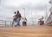 La Fundación Malecón 2000 invirtió $ 53.500 en el mantenimiento correctivo del puente peatonal del Yacht Club, ubicado en el Malecón 2000.