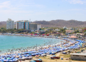 Las playas son unos de los destinos más visitados en feriado.