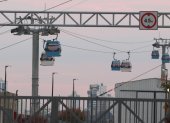 El sistema de transporte aerosuspendido Aerovía, inaugurado el 21 de diciembre de 2020, registra inconvenientes cuando hay cortes de energía eléctrica.
