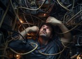 Referencia. Los detenidos habrían sustraído cerca de seis metros de cable, según el informe policial.
