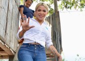 María Fernanda Rivadeneira llegó a la Alcaldía de Simón Bolívar en 2023 junto al movimiento Revolución Ciudadana.
