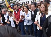 La prefecta Paola Pabón y el alcalde de Quito Pabel Muñoz anunciaron que irán a la Corte Constitucional.