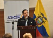 La ministra de Ambiente y Energía, Inés Manzano, participó hoy en la presentación del proyecto de Ciclo Combinado de 400 MW.