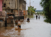 Inundaciones en Balao tras fuerte temporal invernal.
