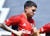 Kendry Páez, a horas de debutar con River Plate en el fútbol argentino.