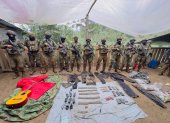 El Ejército de Ecuador informó que neutralizó un campamento perteneciente al Frente Oliver Sinisterra.