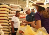 Una foto referencial del comercio del arroz.