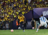 Moisés Caicedo fue expulsado el 9 de septiembre de 2025 en el partido entre Ecuador y Argentina.