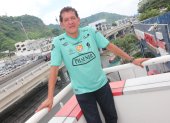 Víctor Mendoza, el recordado Espartaco, en Gráficos Nacionales.