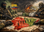 La irrupción de los Comandos de la Frontera en la franja limítrofe entre Ecuador y Colombia.