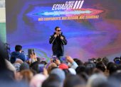 El presidente Daniel Noboa cumplió agenda en el sur de la capital.