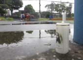 En el parque de La Pradera 2, donde se cometió el crimen de dos adolescentes, se colocó una vela en memoria de las víctimas.