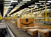 Una de las bodegas de la empresa de comercio en línea Amazon.