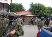 Policías y militares llegaron al lugar del crimen