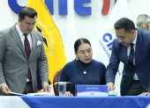 Diana Atamaint preside el Consejo Nacional Electoral.