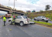 El siniestro de tránsito ocurrió en el kilómetro 9 de la Ruta Viva.