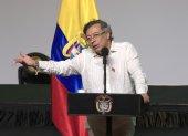 El presidente de Colombia, Gustavo Petro, durante un evento en Cartagena de Indias, este martes 3 de marzo.