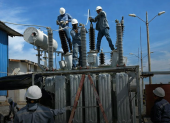 Apagones y trabajos en subestaciones marcan la crisis y el refuerzo eléctrico en Santa Elena.