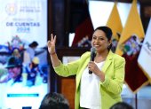 Paola Pabón, prefecta de Pichincha, se pronuncia sobre la reforma al COOTAD impulsada por el Gobierno.