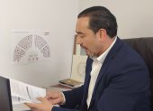 El asambleísta jefe de bancada del correísmo, Juan Andrés González.