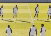 La selección de Ecuador entrena en Madrid.