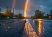 Referencial. Un arcoíris doble ilumina el cielo tras la lluvia en Ecuador, en una jornada marcada por precipitaciones y radiación extrema.