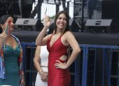 Tatiana Coronel, alcaldesa subrogante de Guayaquil, en un evento público.