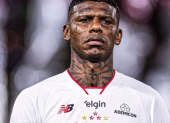 El defensor ecuatoriano Robert Arboleda durante un encuentro oficial con el São Paulo FC