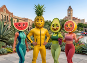 Frutas y verduras protagonizan melodramas breves creados con inteligencia artificial.