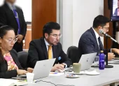 Referencial. Autoridades durante una reunión en el marco de operativos contra el crimen organizado en Ecuador.