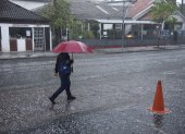 Las fuertes lluvias persisten en Quito este 27 de febrero.