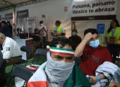 Migrantes deportados son atendidos en albergues en Ciudad Juárez en Chihuahua (México).