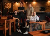 Los socios de Midori en San Cristóbal: Javier Urrutia, Jorge Basurto, Vinicio Intrigado e Ignacio Viola