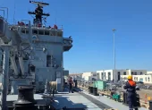 BAE Jambelí se encuentra hoy en San Diego antes de llegar a Ecuador para reforzar la seguridad marítima.