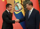 El presidente Daniel Noboa se reunió con su homólogo, Xi Jinping, en junio de 2025.